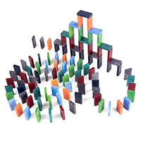 Bulk Dominoes Plastic Bulk 100pcs | Dominoes Set, STEM STEAM Small Toys, Family Games for Kids, Kids Toys and Games (Storm Mix)