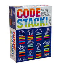 Load image into Gallery viewer, Code Stack!  Crack The Code Family Word Game with 4 Games in 1 for Up to 8 Players
