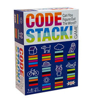 Code Stack!  Crack The Code Family Word Game with 4 Games in 1 for Up to 8 Players