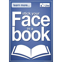 Load image into Gallery viewer, Eureka &#39;&#39;Put Your Face In a Book&#39;&#39; School Poster Classroom Decoration, 13&#39;&#39; x 19&#39;&#39;
