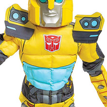 Load image into Gallery viewer, Bumblebee Costume, Muscle Transformer Costumes for Boys, Padded Character Jumpsuit, Kids Size Large (10-12)
