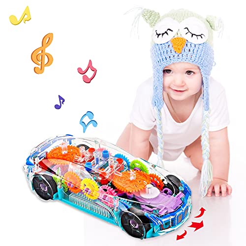 Toys for 1 2 3 Year Old Boy, Noetoy Baby Toys 6 to 12 Months Electric Car Toys for Boys Girls Toddlers with Cool Light & Sound Effect, Great Christmas Birthday Gift for Kids
