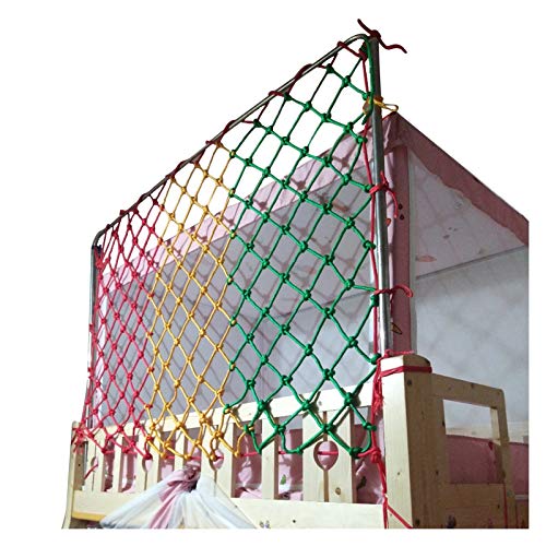 OSHA HJWMM Universal Colorful Stairway Safety Net, Heavy Duty Woven Meshes Child Safety, Anti-Fall Pet Protection, Cargo Net Nylon Rope Net (Color : White-4mm, Size : W1.6'xL3.2'(0.5x1m))