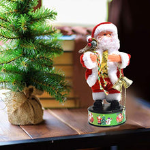Load image into Gallery viewer, PRETYZOOM Rotatable Singing Santa Claus Christmas Santa Claus Figurine Electric Christmas Doll Toy Christmas Table Ornament Festival Present
