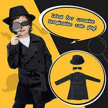 Load image into Gallery viewer, Spy Kit for Kids Detective Outfit Fingerprint Investigation Role Play Dress Up Educational Science STEM Toys Costume Secret Agent Finger Print Identification Set Boys Girls Age 6+ Birthday Gifts
