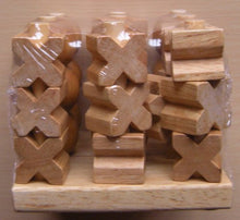 Load image into Gallery viewer, 3D tic-tac-toe ~ Twenty-eight Solid Wood Pieces
