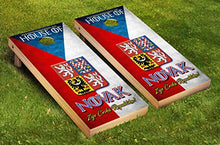 Load image into Gallery viewer, DaVinci Wrap Masters Long Live The Czech Republic! Personalized Laminated Vinyl Corn Hole Board Decals.

