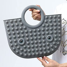 Load image into Gallery viewer, Latest Pop Bubble Game Fidget Handbags for Women, Stress Relief Push Bubble Popper Sensory Fidget Women&#39;s Bags, Beautiful Large Capacity Fidget Bag, Push Bubble Game Fidget Toys Handbag (Gray)
