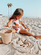 Load image into Gallery viewer, BraveJusticeKidsCo. | Silicone Summer Kids Beach Set | Toddlers and Baby Sandbox Toys (Warm Sand) + Beach Bag
