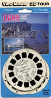 ViewMaster - Oahu - The Aloha Island, Hawaii -Sold on Location as Souvenirs of Your Trip - 3 Reels on Card