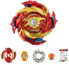 Load image into Gallery viewer, Bey Burst Battling Top Blade Evolution Super King Booster B-174-01 Hyperion Burn Starter Right and Left Turing String Launcher LR Handle Grip Spinning Top Gaming Toy Bey Set Gift for Boys Teens (Red)
