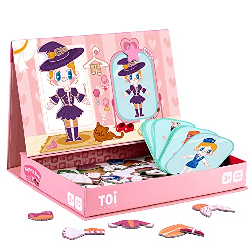 TOI Kids Magnet Toys Magnetic Jigsaw Puzzle Boxes for Kids Age 3-7,Girl,Preschool Tabletop Toy for Toddlers Kids,Promoting Hand-Eye Coordination
