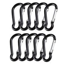 Load image into Gallery viewer, Locking Carabiner Aluminum D Ring Clip D Shape Super Durable Strong and Light Large Carabiner keyring Keychain Clip
