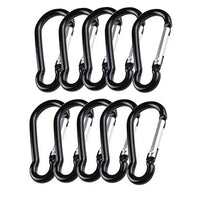Locking Carabiner Aluminum D Ring Clip D Shape Super Durable Strong and Light Large Carabiner keyring Keychain Clip