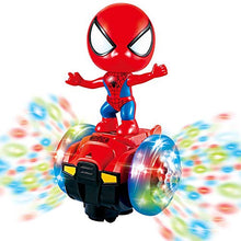 Load image into Gallery viewer, TNOIE Dancing Spider-Man Robot Toys, Spin Robot Interactive Toy Car with Colorful Flashing Lights &amp; Music, Interactive Educational Gift Toys for 3 4 5 6 7 Year Old Boys Girls (Red)
