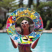 Load image into Gallery viewer, (US.Stock) 60# Inflatable Kids Swimming Ring,Colorful Summer Beach Swimming Pool Fun Water Toys for 2-4 Years Old

