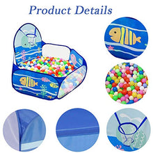 Load image into Gallery viewer, LOJETON Kids Ball Pit Pop Up Children Play Tent, Toddler Ball Ocean Pool Baby Crawl Playpen with Basketball Hoop and Zipper Storage Bag - Balls Not Included
