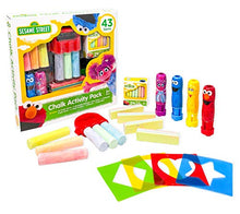 Load image into Gallery viewer, Sesame Street Chalk Set, Includes Over 43 Chalk Items, Non-Toxic and Washable Sidewalk Chalk, Gift for Kids
