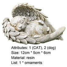 Load image into Gallery viewer, Display Mold Sleeping Dog Angel Wing Exquisitely Designed Resin Garden Home Decoration Decoration Accessories 2
