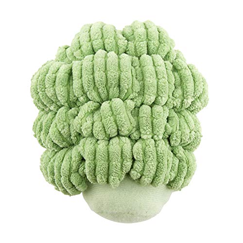 Stephan Baby Velour Plush Vegetable Rattle, Broccoli
