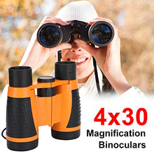 Load image into Gallery viewer, VGEBY1 Kids Binoculars Set, Binocular Exploration Toy Kit with Binoculars, Magnifying Glass, Whistle, Hand Crank Flashlight, Compass, Whistle, Drawstring Backpack (Orange)
