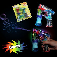Load image into Gallery viewer, Rhode Island Novelty Light-Up LED Transparent Bubble Gun (Colors May Vary)

