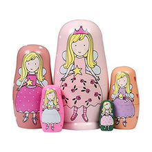 Load image into Gallery viewer, Nesting Dolls Russian Matryoshka Wood Stacking Nested Set for Kids Handmade Toys for Children Kids Christmas Birthday Decoration Halloween Wishing Gift
