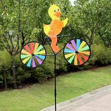 Load image into Gallery viewer, Ywengouy Lovely Handmade Wind Spinner Cartoon Animal Biking Garden Yard Party Camping Windmill Kids Educational Toy Birthday Festival Gift
