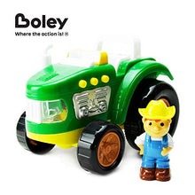 Load image into Gallery viewer, Boley Green Farm Tractor - Farm Toy for Kids, Children, Toddlers - Educational Lights and Sounds Toddler Vehicle - Perfect for Hours of Pretend Play! Great Stocking Stuffer!
