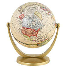 Load image into Gallery viewer, Annova Mini Antique Globe 4-inch / 10 cm - Swivels in All Directions Educational, Decorative, Unique, Small World, Desktop, Vintage (Mini Globe 4&quot;)
