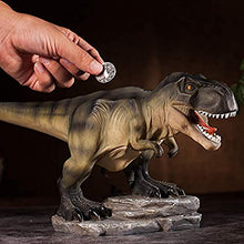 Load image into Gallery viewer, Gaolinci Tyrannosaurus Resin Piggy Bank Simulation Dinosaur Coin Bank Boy Gift Home Decoration
