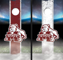 Load image into Gallery viewer, All American Tailgate Mississippi State University Bulldog Field Long Strip Alternating Themed Cornhole Boards
