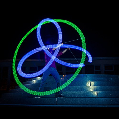Zeekio Lighted LED Poi - Spinning Flow Toys - Sold in Pairs