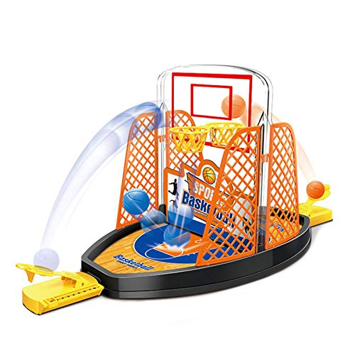 Basketball Shooting Game, 2-Player Finger Shoot Desktop Table Basketball Games Classic Arcade Games Basketball Hoop Set Reduce Stress Fun Sports Activity Toy for Adults Kids Family