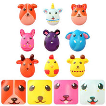 Load image into Gallery viewer, NUOBESTY 9pcs Easter Slow Rising Toys Cute Animal Squeeze Decompression Toy Mini Hand Toys for Easter Basket Filler Birthday Party Favor Toy Gift
