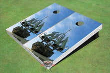 Load image into Gallery viewer, Custom Tailgate Ballistics Themed Cornhole Boards
