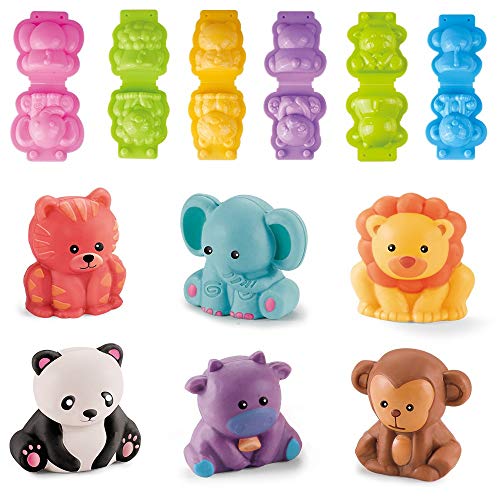 Color Dough Toys Jungle Carnival with Color Dough Set Creations Tools for Kid with Animals