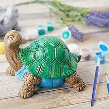 Load image into Gallery viewer, Bright Creations Turtle Pet Rock Painting Kit with 12 Paint Pods, 2 Paint Brushes, and 2 Turtles (2 Sets, 16 Pieces)
