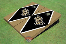 Load image into Gallery viewer, University of Central Florida Black and Gold Matching Diamond Cornhole Boards
