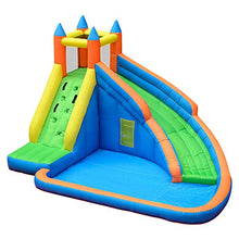 Load image into Gallery viewer, Doctor Dolphin Inflatable Bounce Slide Water Park Backyard Bouncy Slide House with Air Blower for Kids Outdoor
