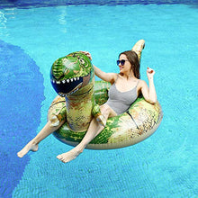 Load image into Gallery viewer, FindUWill 62&#39;&#39; Dinosaur Pool Floats, Inflatable Pool Floaties Swimming Rings Tube Pool Float Summer Beach Toys for Adults and Kids
