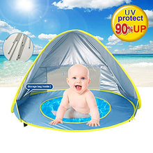 Load image into Gallery viewer, MEMOVAN Baby Beach Tent with Pool, Pop Up Portable Baby Shade Canopy 50+ UPF UV Protection Sun Shelter Summer Outdoor Tent for Aged 3-48 Months Baby Kids Parks Backyard Beach Shade
