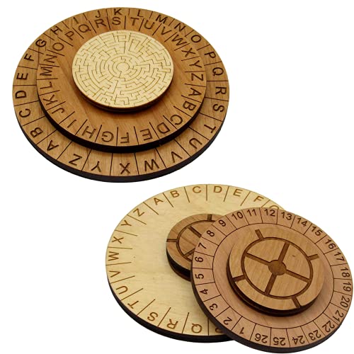 Hide & Seek and Labyrinth Cipher Wheel Escape Room Puzzles Package