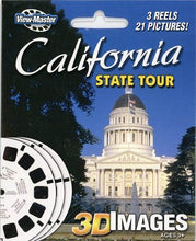 Load image into Gallery viewer, ViewMaster 3Reel Set - California State Tour - 21 3D Images
