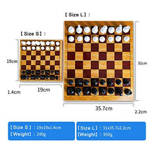 Load image into Gallery viewer, HJUIK Chess Game Set 2020 New Magnetic Chess Set Chess Portable Travel Chess Set Plastic Chess Game Magnetic Chess Pieces Folding Chessboard As Gift Toy (Color : Yellow 1 Size S)
