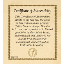 Load image into Gallery viewer, Keep America Great | Genuine JFK Half Dollar Presidential Seal Reverse Side | Matted Card | Certificate of Authenticity  American Coin Treasures
