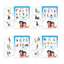 Load image into Gallery viewer, Yo-Yee Verbs Flash Cards in English - 4 Sets of Verb and Action Words Flashcards - Vocabulary Picture Cards for Babies, Toddlers 2-4, Kids, Children and Adults
