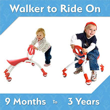 Load image into Gallery viewer, YBIKE Pewi Walking Ride On Toy - Toddler Walker for Ages 9 Months to 3 Years Old, Red, One Size (YPIW1)
