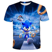 Load image into Gallery viewer, Boys Cartoon Sonic Clothes Girls 3D Funny T-Shirts Costume Children Spring Clothing Kids Tees Top Baby T Shirts (8T)
