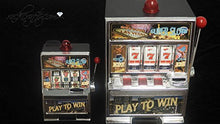 Load image into Gallery viewer, rackcrafts.com Real Mini Slot Machine Las Vegas Coin Bank With Lights and Fast Rotating Dial (Medium)

